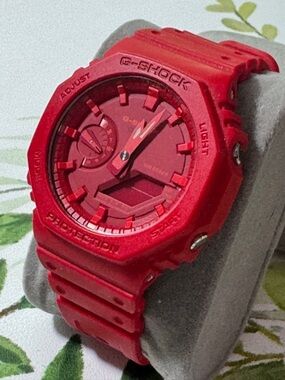 G-Shock Red Resin All-Red Analog-Digital Watch